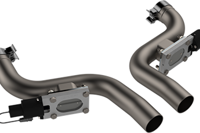 QTP 15-19 Dodge Challenger/Charger 6.2L/6.4L 304SS Aggressor Cutout Dual Mid Pipes - Exhaust Mufflers & Tips