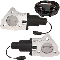 QTP 2.25in Bolt-On QTEC Dual Electric Cutout Valves - Pair - Exhaust Mufflers & Tips