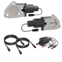 QTP 2.25in Bolt-On QTEC Dual Electric Cutout Valves - Pair - Exhaust Mufflers & Tips