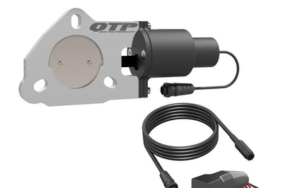 QTP 2.25in Bolt-On QTEC Electric Cutout Valve - Single - Exhaust Mufflers & Tips