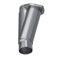 QTP 2.25in Weld-On QTEC Exhaust Cutout Y-Pipe - Mufflers & Tips