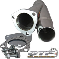 QTP 2.25in Weld-On QTEC Exhaust Cutout Y-Pipe - Mufflers & Tips