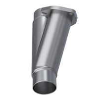 QTP 2.25in Weld-On QTEC Exhaust Cutout Y-Pipe - Mufflers & Tips