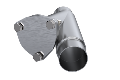 QTP 2.25in Weld-On QTEC Exhaust Cutout Y-Pipe - Mufflers & Tips