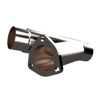 QTP 2.25in Weld-On QTEC Exhaust Cutout Y-Pipe - Mufflers & Tips