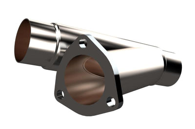QTP 2.25in Weld-On QTEC Exhaust Cutout Y-Pipe - Mufflers & Tips
