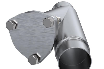 QTP 2.25in Weld-On QTEC Exhaust Cutout Y-Pipe - Mufflers & Tips
