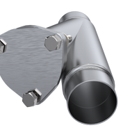 QTP 2.25in Weld-On QTEC Exhaust Cutout Y-Pipe - Mufflers & Tips