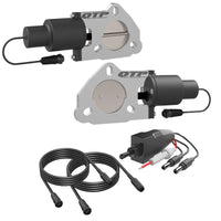 QTP 2.5in Bolt-On QTEC Dual Electric Cutout Valves - Pair - Exhaust Mufflers & Tips