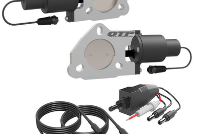 QTP 2.5in Bolt-On QTEC Dual Electric Cutout Valves - Pair - Exhaust Mufflers & Tips