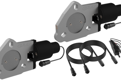 QTP 2.5in Bolt-On QTEC Dual Electric Cutout Valves - Pair - Exhaust Mufflers & Tips
