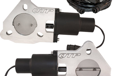 QTP 2.5in Bolt-On QTEC Dual Electric Cutout Valves - Pair - Exhaust Mufflers & Tips