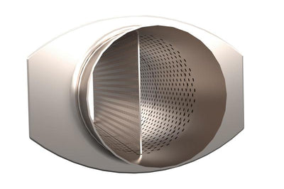 QTP 2.5in Weld-On 304SS Screamer Muffler w/Bolt-On QTEC Electric Cutout - Exhaust Mufflers & Tips