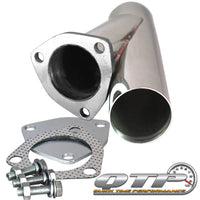 QTP 2.5in Weld-On QTEC Exhaust Cutout Y-Pipe - Mufflers & Tips