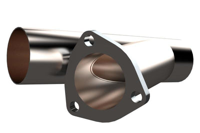 QTP 2.5in Weld-On QTEC Exhaust Cutout Y-Pipe - Mufflers & Tips