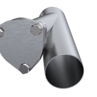 QTP 2.5in Weld-On QTEC Exhaust Cutout Y-Pipe - Mufflers & Tips