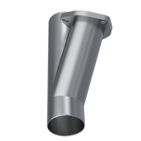 QTP 2.5in Weld-On QTEC Exhaust Cutout Y-Pipe - Mufflers & Tips