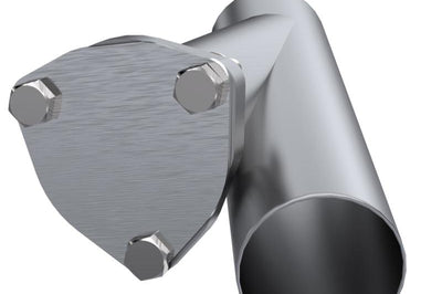 QTP 2.5in Weld-On QTEC Exhaust Cutout Y-Pipe - Mufflers & Tips