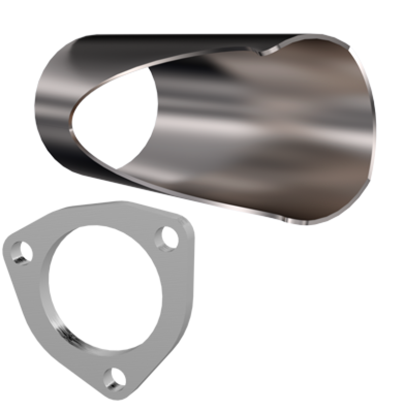 QTP 2.75in Weld-On QTEC DIY Cutout Pipe - Exhaust Mufflers & Tips