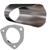 QTP 2.75in Weld-On QTEC DIY Cutout Pipe - Exhaust Mufflers & Tips