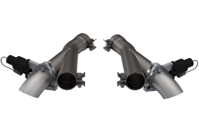 QTP 2018 + Jeep Grand Cherokee Trackhawk 2.75in 304SS Aggressor Cutout Dual Mid Pipes - Exhaust Mufflers & Tips