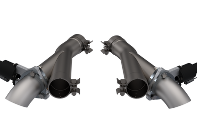 QTP 2018 + Jeep Grand Cherokee Trackhawk 2.75in 304SS Aggressor Cutout Dual Mid Pipes - Exhaust Mufflers & Tips