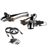 QTP 2018 + Jeep Grand Cherokee Trackhawk 2.75in 304SS Aggressor Cutout Dual Mid Pipes - Exhaust Mufflers & Tips