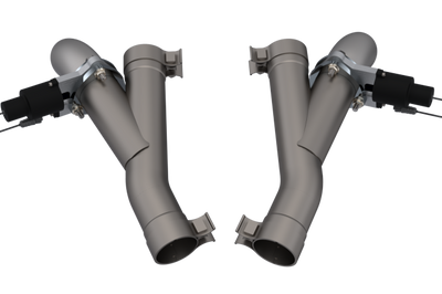 QTP 2018 + Jeep Grand Cherokee Trackhawk 2.75in 304SS Aggressor Cutout Dual Mid Pipes - Exhaust Mufflers & Tips