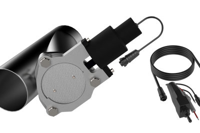 QTP 3.5in Bolt-On QTEC Electric Cutout Valve - Single - Exhaust Mufflers & Tips