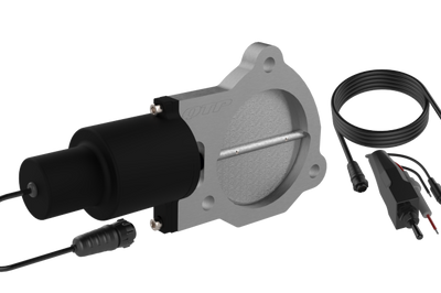 QTP 3.5in Bolt-On QTEC Electric Cutout Valve - Single - Exhaust Mufflers & Tips