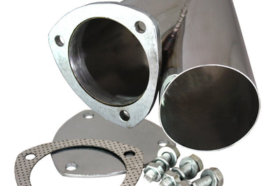 QTP 3.5in Weld-On QTEC Exhaust Cutout Y-Pipe - Mufflers & Tips