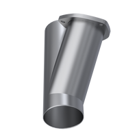 QTP 3.5in Weld-On QTEC Exhaust Cutout Y-Pipe - Mufflers & Tips