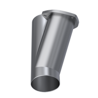 QTP 3.5in Weld-On QTEC Exhaust Cutout Y-Pipe - Mufflers & Tips