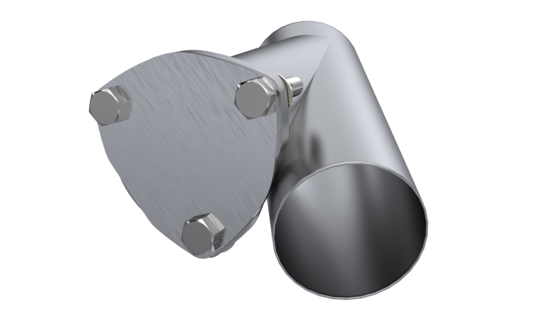 QTP 3.5in Weld-On QTEC Exhaust Cutout Y-Pipe - Mufflers & Tips