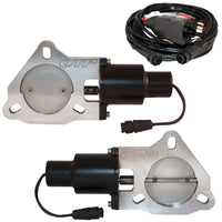 QTP 3in Bolt-On QTEC Dual Electric Cutout Valves - Pair - Exhaust Mufflers & Tips