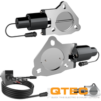 QTP 3in Bolt-On QTEC Dual Electric Cutout Valves - Pair - Exhaust Mufflers & Tips