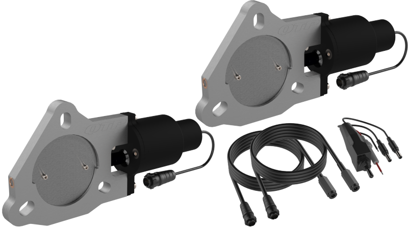 QTP 3in Bolt-On QTEC Dual Electric Cutout Valves - Pair - Exhaust Mufflers & Tips