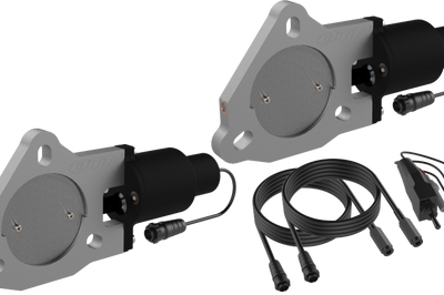 QTP 3in Bolt-On QTEC Dual Electric Cutout Valves - Pair - Exhaust Mufflers & Tips
