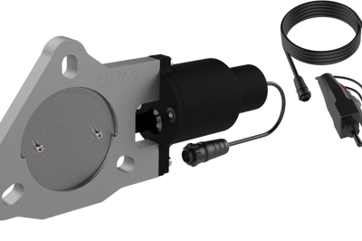 QTP 3in Bolt-On QTEC Electric Cutout Valve for Borla Exhausts - Single - Exhaust Mufflers & Tips