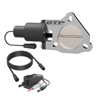 QTP 3in Bolt-On QTEC Electric Cutout Valve - Single - Exhaust Mufflers & Tips