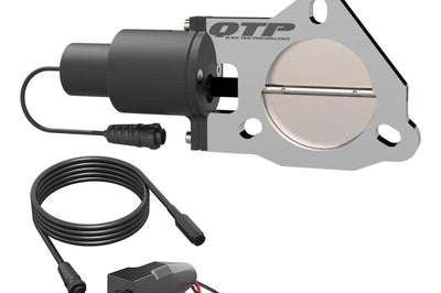 QTP 3in Bolt-On QTEC Electric Cutout Valve - Single - Exhaust Mufflers & Tips