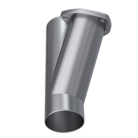 QTP 3in Weld-On QTEC Exhaust Cutout Y-Pipe - Mufflers & Tips