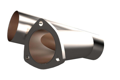 QTP 3in Weld-On QTEC Exhaust Cutout Y-Pipe - Mufflers & Tips