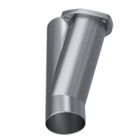 QTP 3in Weld-On QTEC Exhaust Cutout Y-Pipe - Mufflers & Tips