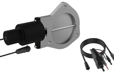 QTP 4in Bolt-On QTEC Electric Cutout Valve - Single - Exhaust Mufflers & Tips