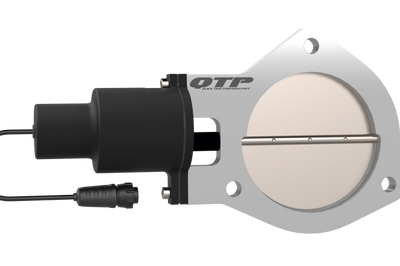 QTP 4in Bolt-On QTEC Electric Cutout Valve - Single - Exhaust Mufflers & Tips