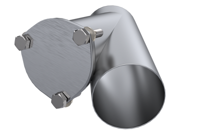 QTP 4in Weld-On QTEC Exhaust Cutout Y-Pipe - Mufflers & Tips