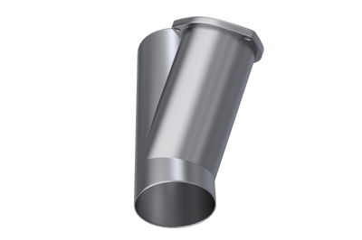 QTP 4in Weld-On QTEC Exhaust Cutout Y-Pipe - Mufflers & Tips