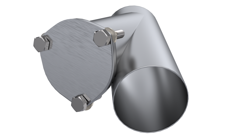 QTP 4in Weld-On QTEC Exhaust Cutout Y-Pipe - Mufflers & Tips