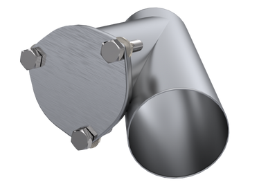 QTP 4in Weld-On QTEC Exhaust Cutout Y-Pipe - Mufflers & Tips